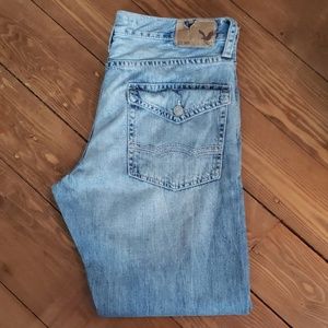 AE relaxed straight jeans